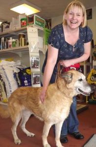 Leah leaving with Sandra from Doris Banham Rescue